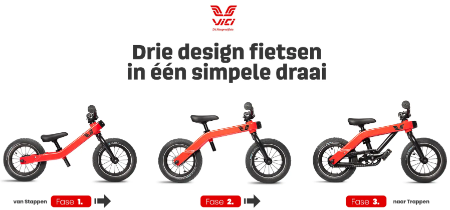 Vici 3-in-1 U12 meegroeifiets